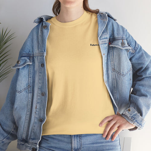 T-shirt classique en coton épais Future Sync | Streetwear esthétique minimaliste