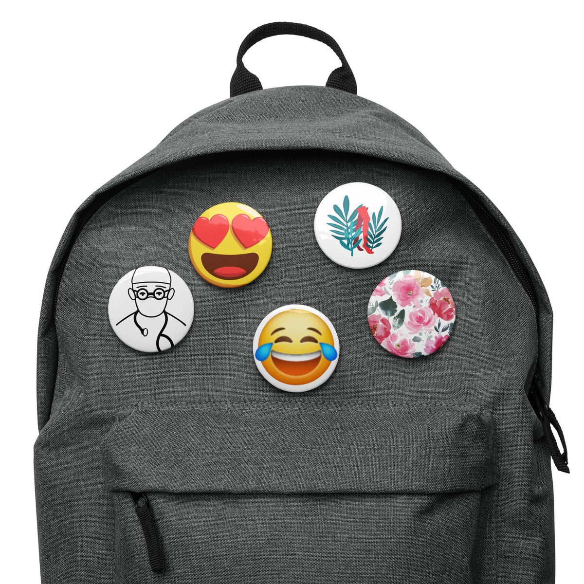 Set de 5 pines con emojis estéticos y tiernos